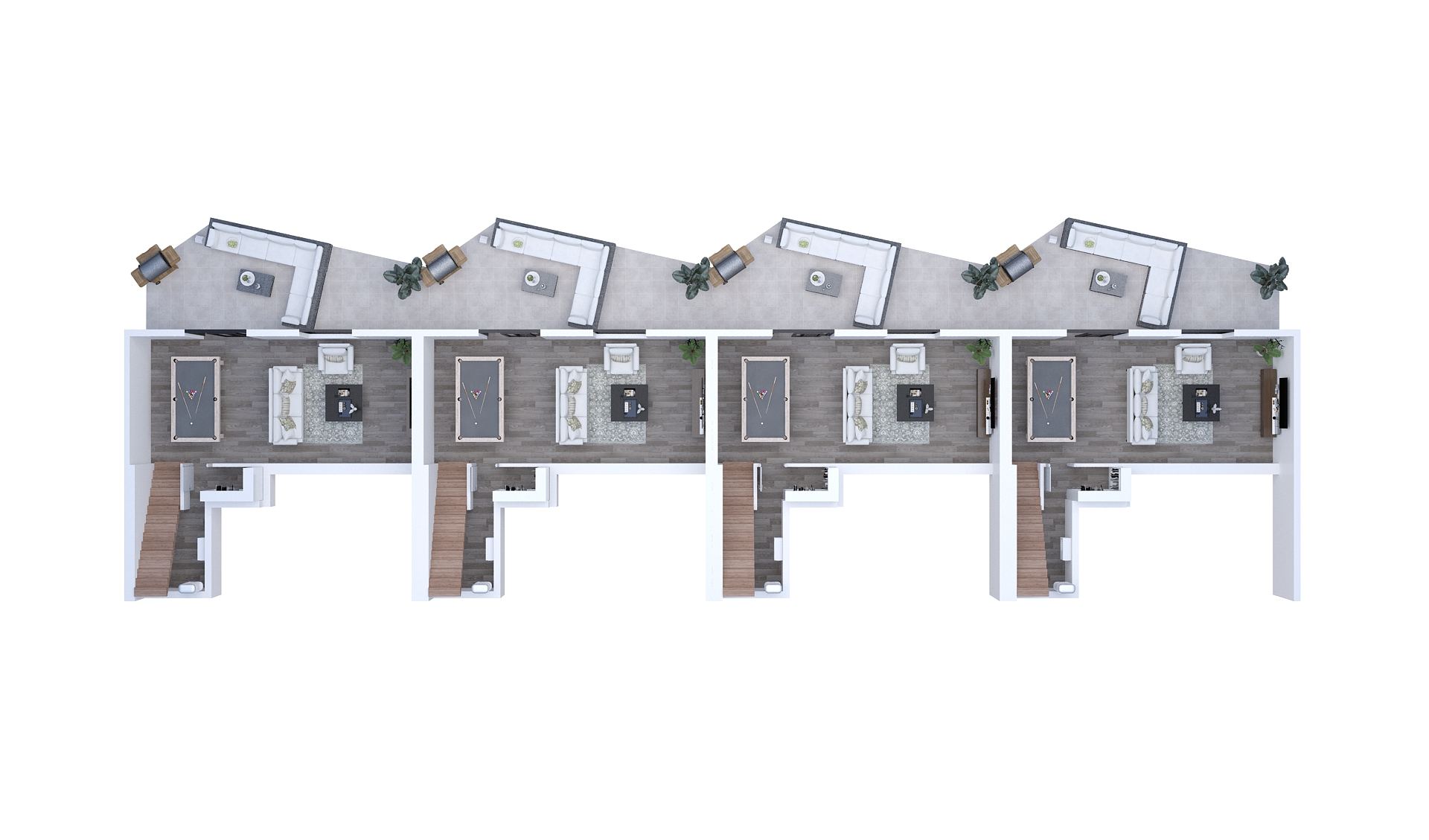 Spruce Main Floor Willow Lower Floor Plan